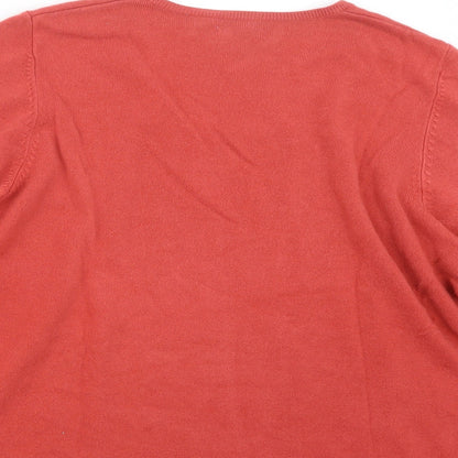 ANNE WEYBURN Womens Pink  Knit Pullover Jumper Size 20