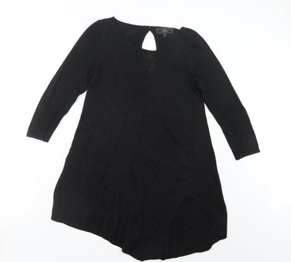 Womens UK Size 10 NEXT Black Basic T-Shirt