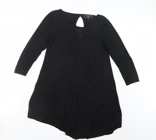 Womens UK Size 10 NEXT Black Basic T-Shirt