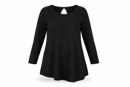 Womens UK Size 10 NEXT Black Basic T-Shirt