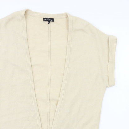 Micha Lounge Womens Beige  Knit Cardigan Jumper Size S