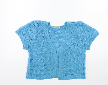 TU Womens Blue  Knit Cardigan Jumper Size 14
