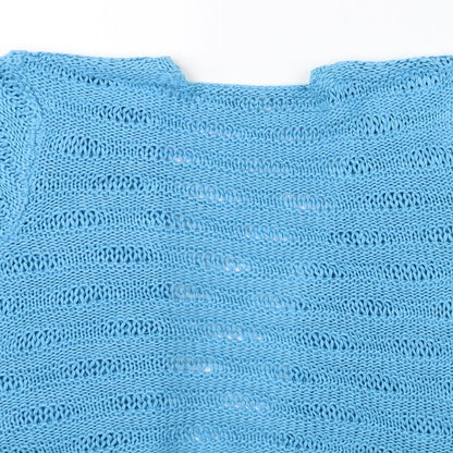 TU Womens Blue  Knit Cardigan Jumper Size 14