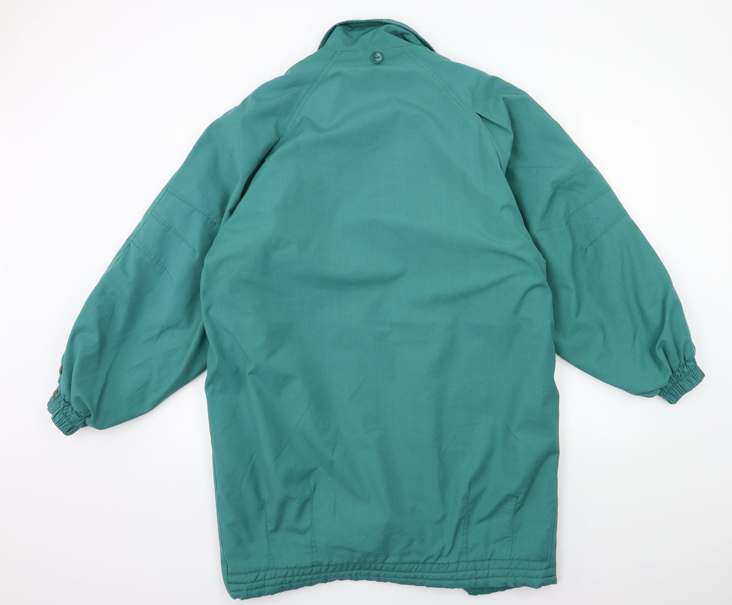 Womens UK Size 12 Preworn Green Overcoat