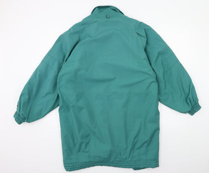 Womens UK Size 12 Preworn Green Overcoat