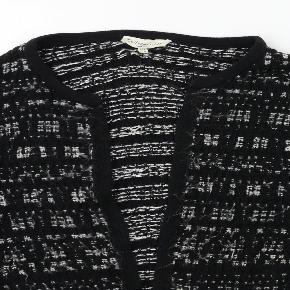 F&F Womens Black  Knit Cardigan Jumper Size 8