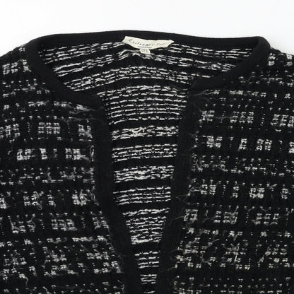 F&F Womens Black  Knit Cardigan Jumper Size 8
