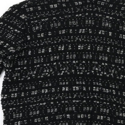 F&F Womens Black  Knit Cardigan Jumper Size 8
