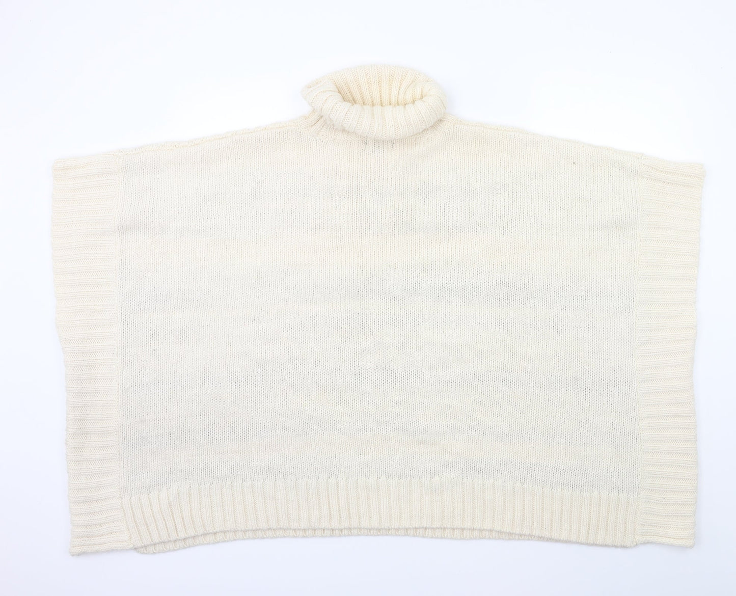 New Look Womens Beige Striped Knit Pullover Jumper Size M