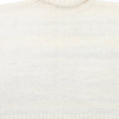 New Look Womens Beige Striped Knit Pullover Jumper Size M