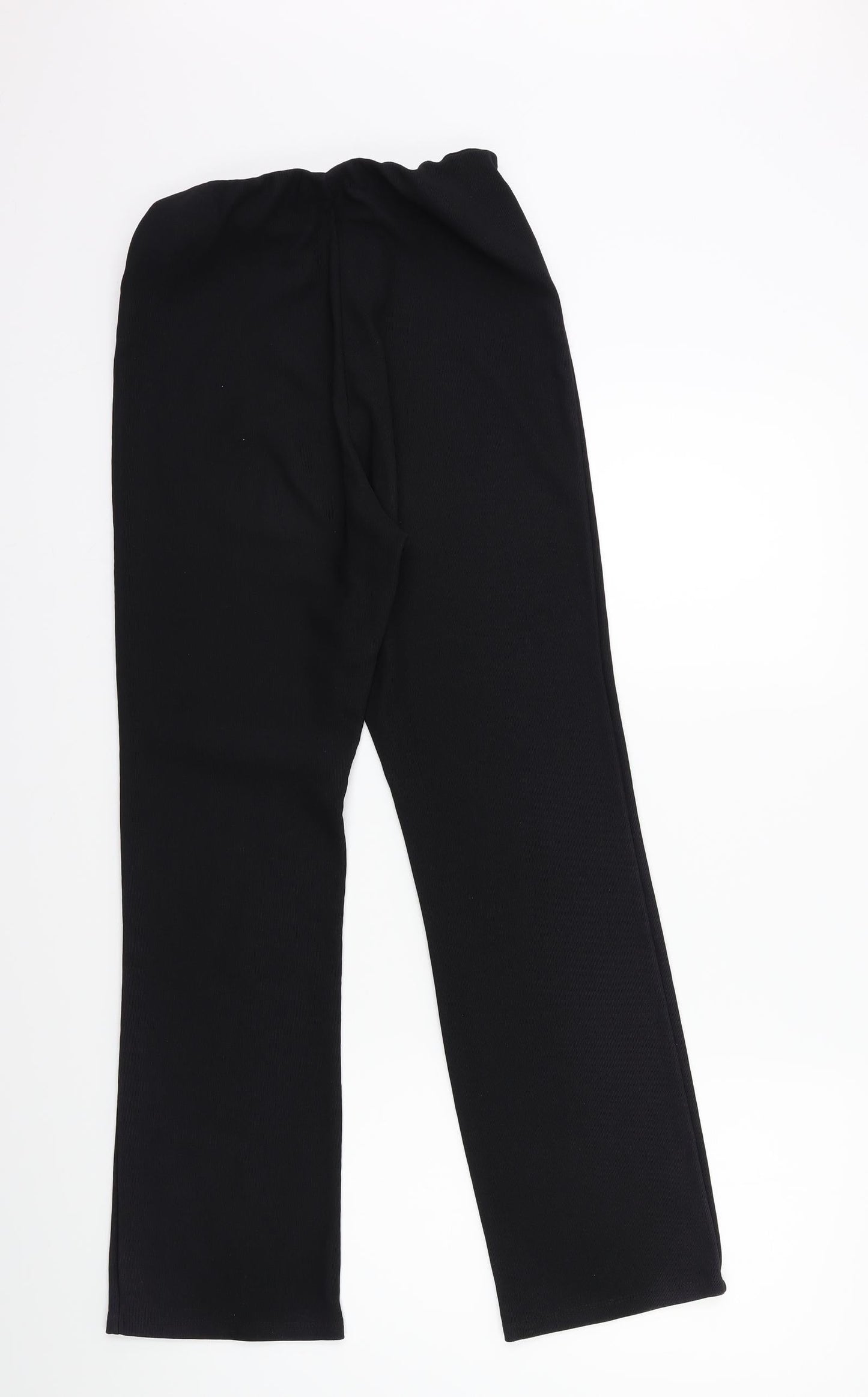 Womens UK Size 10 Preworn Regular Fit  Black Trousers