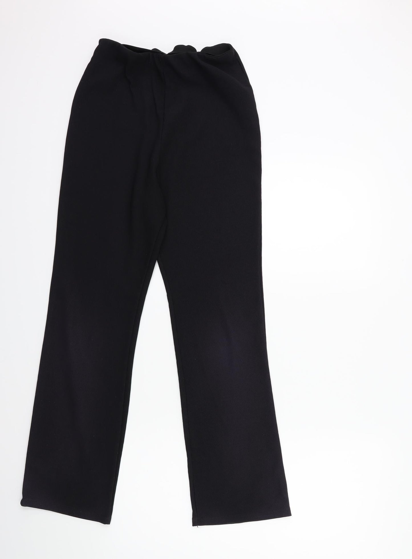 Womens UK Size 10 Preworn Regular Fit  Black Trousers