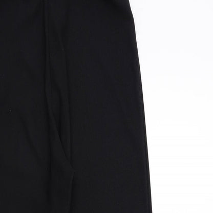 Womens UK Size 10 Preworn Regular Fit  Black Trousers