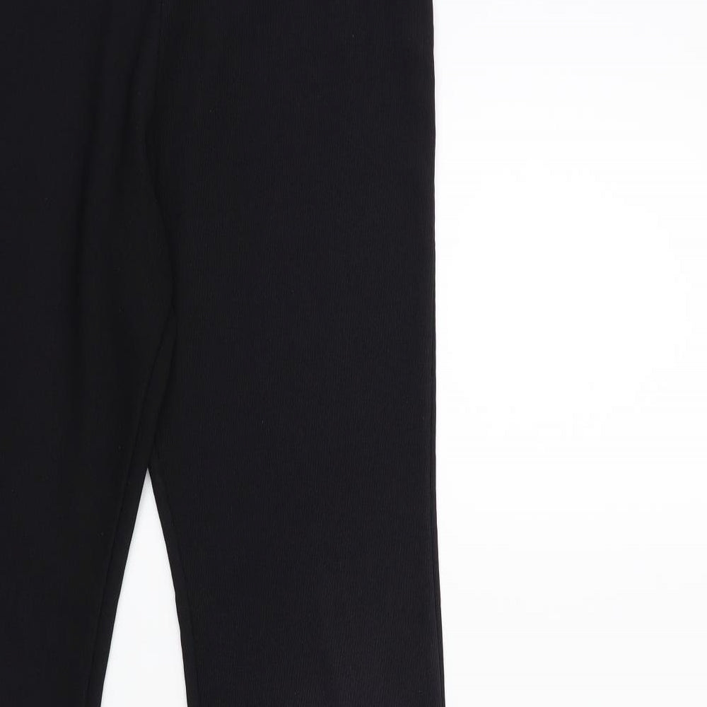 Womens UK Size 10 Preworn Regular Fit  Black Trousers
