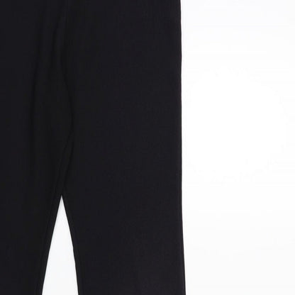 Womens UK Size 10 Preworn Regular Fit  Black Trousers