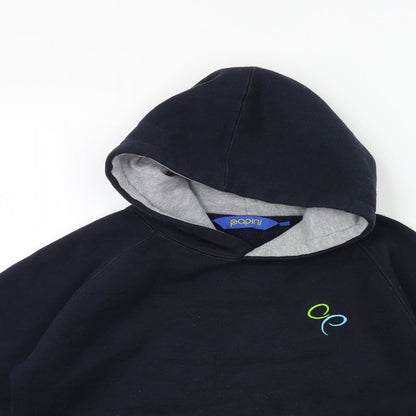 papini Boys Black   Pullover Hoodie Size 11-12 Years