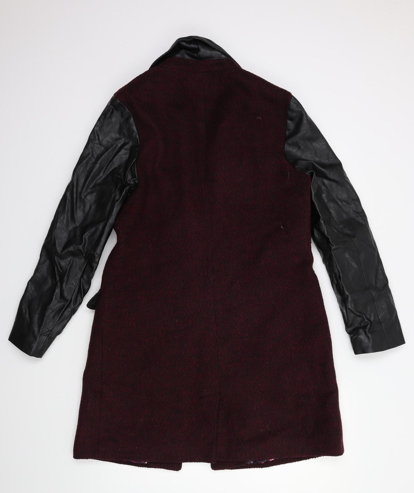 By Henry Holland Womens Red   Overcoat Coat Size 14