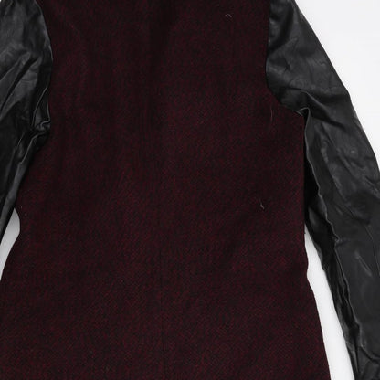 By Henry Holland Womens Red   Overcoat Coat Size 14