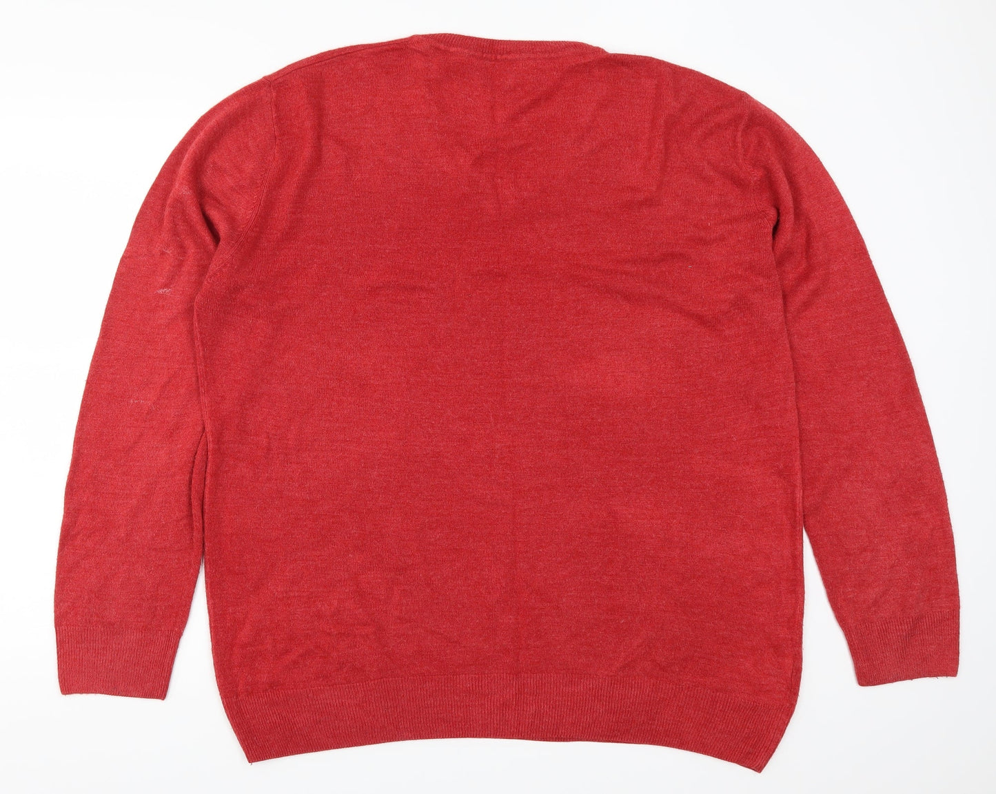Matalan Mens Red   Pullover Jumper Size 2XL
