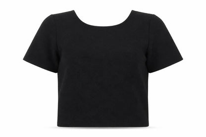 Womens UK Size 10 ASOS Black Basic T-Shirt