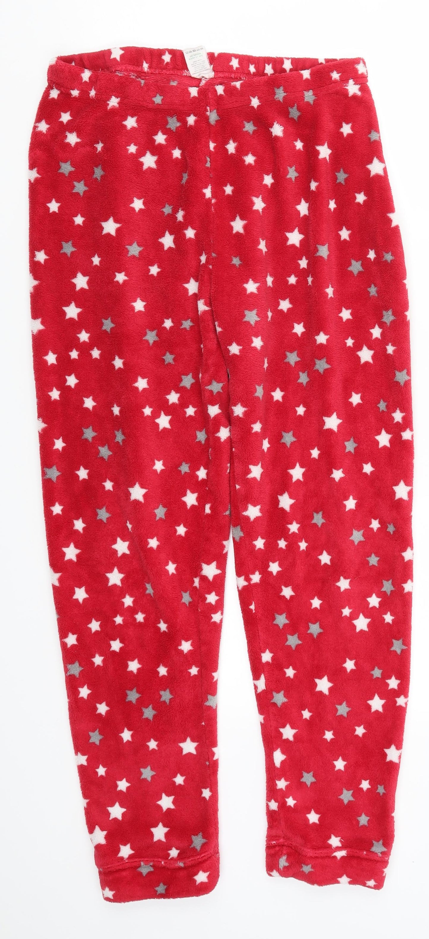 Matalan Womens Red Geometric  Trousers  Size M L26 in - Stars Loungewear