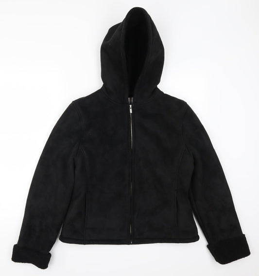 Papaya Womens Black   Jacket Coat Size 12