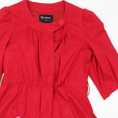 Atmosphere Womens Red   Pea Coat Coat Size 12