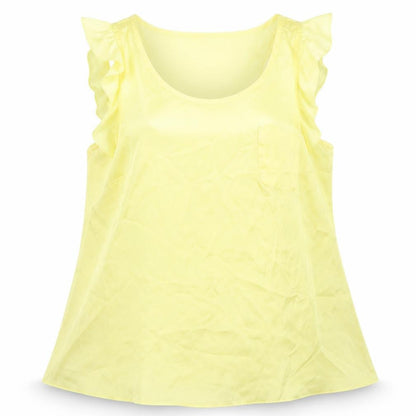 Red Herring Womens Yellow   Basic Blouse Size 12