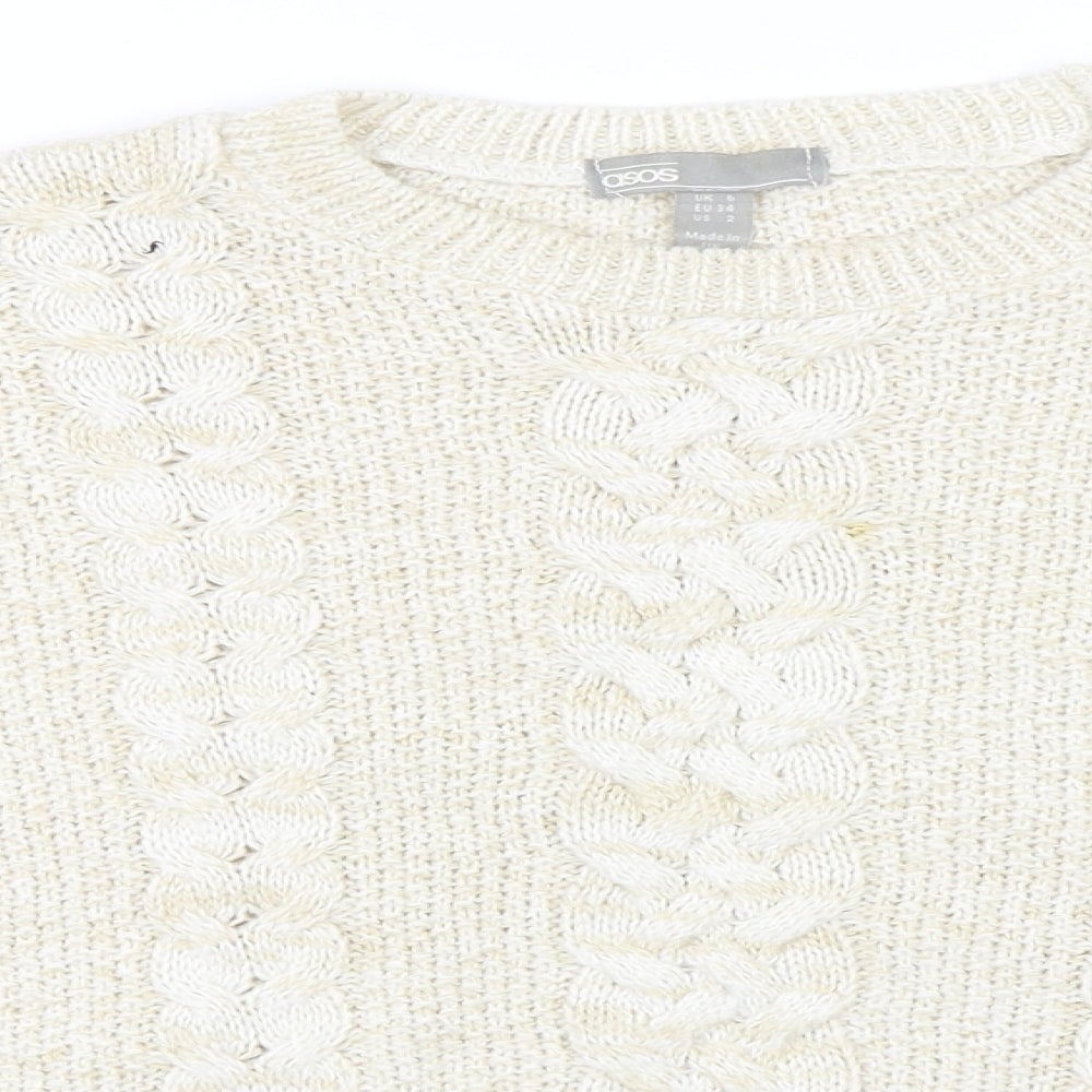 ASOS Womens Beige   Pullover Jumper Size 6