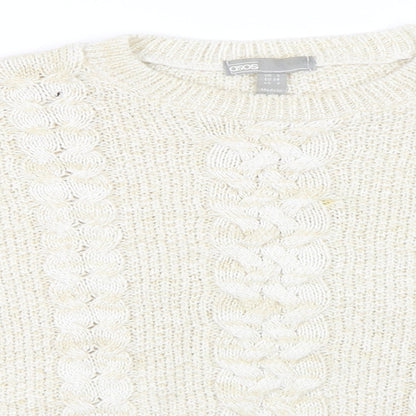 ASOS Womens Beige   Pullover Jumper Size 6