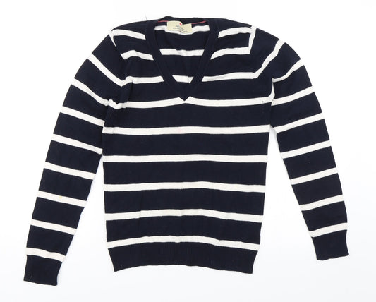 Atmosphere Womens Blue Striped  Pullover Jumper Size 10