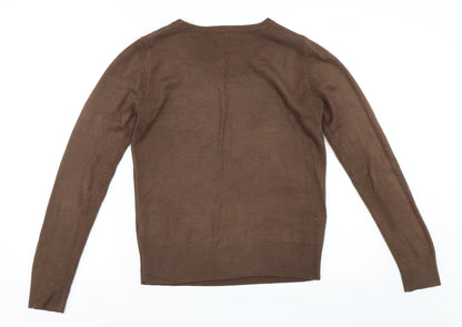 MK Womens Brown   Pullover Jumper Size S