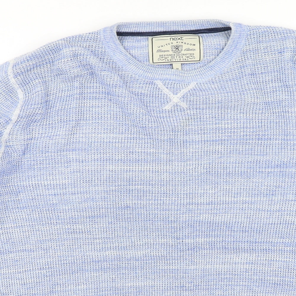 Mens UK Size M NEXT Blue Pullover Sweatshirt