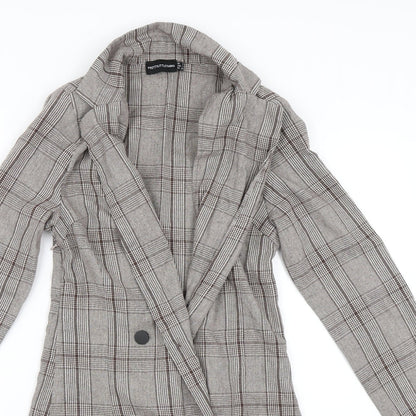 PRETTYLITTLETHING Womens Brown   Jacket Dress  Size 6