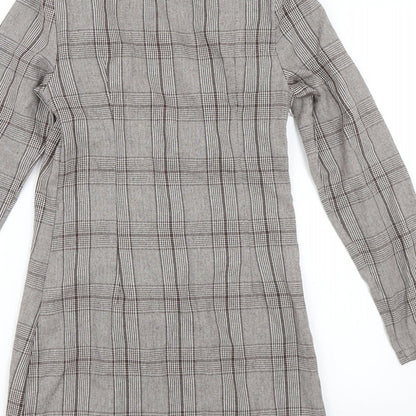 PRETTYLITTLETHING Womens Brown   Jacket Dress  Size 6