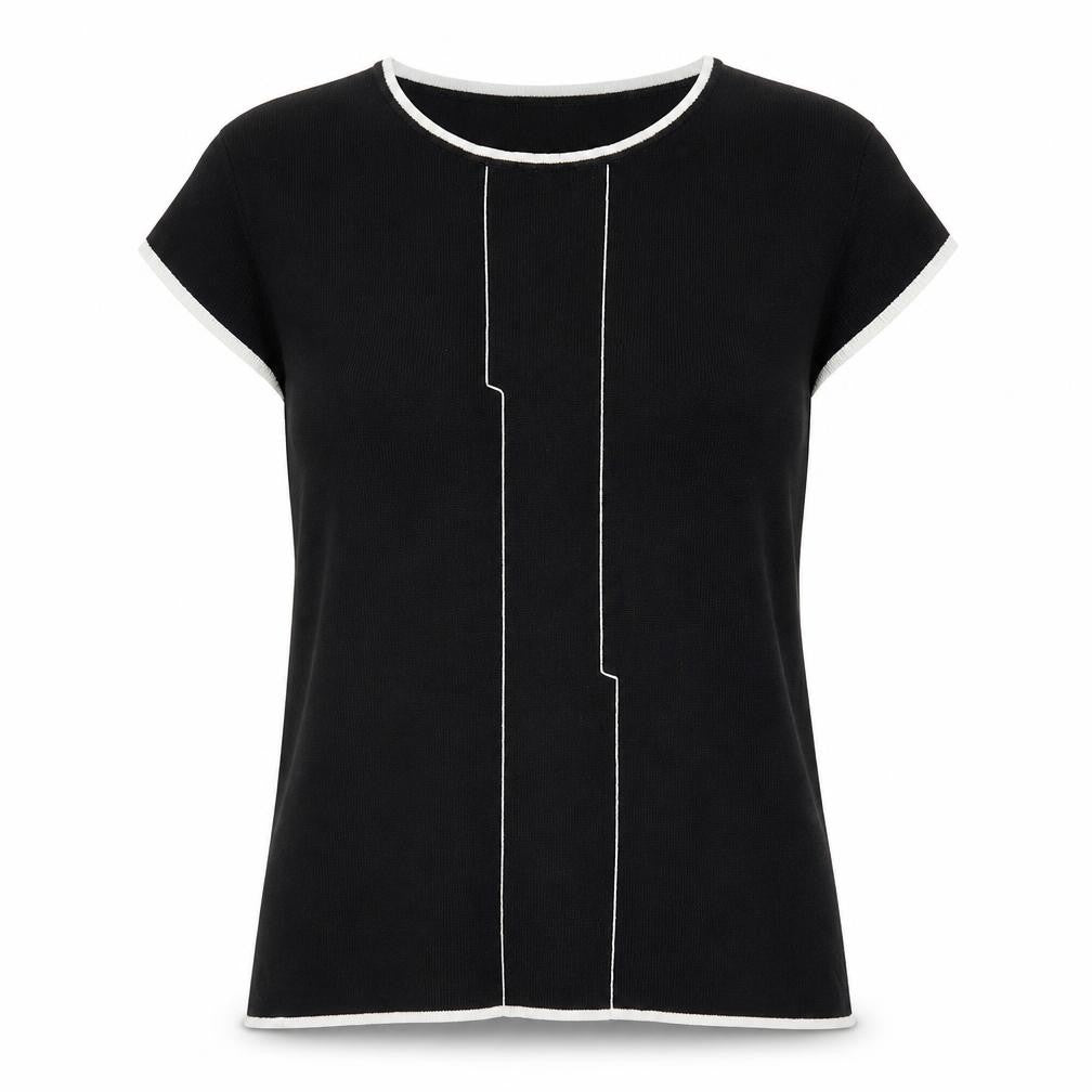 Klass Collection Womens Black   Basic Blouse Size S