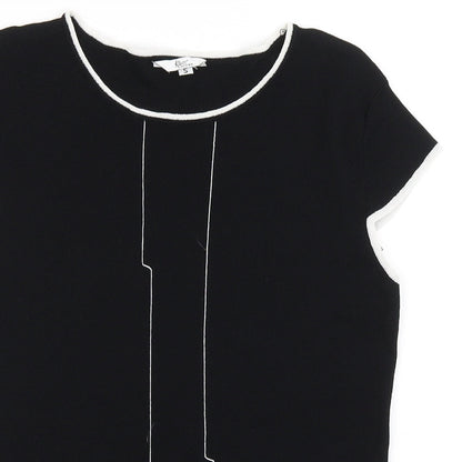 Klass Collection Womens Black   Basic Blouse Size S