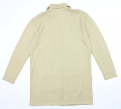 J.Frazer Womens Beige  Knit Cardigan Jumper Size 14