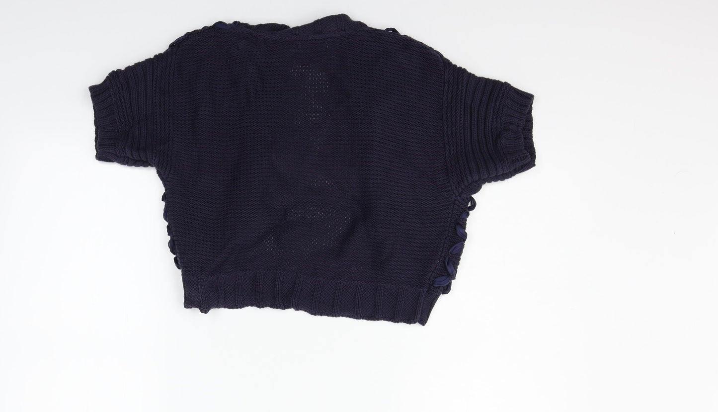 Per Una Womens Blue   Cardigan Jumper Size 14