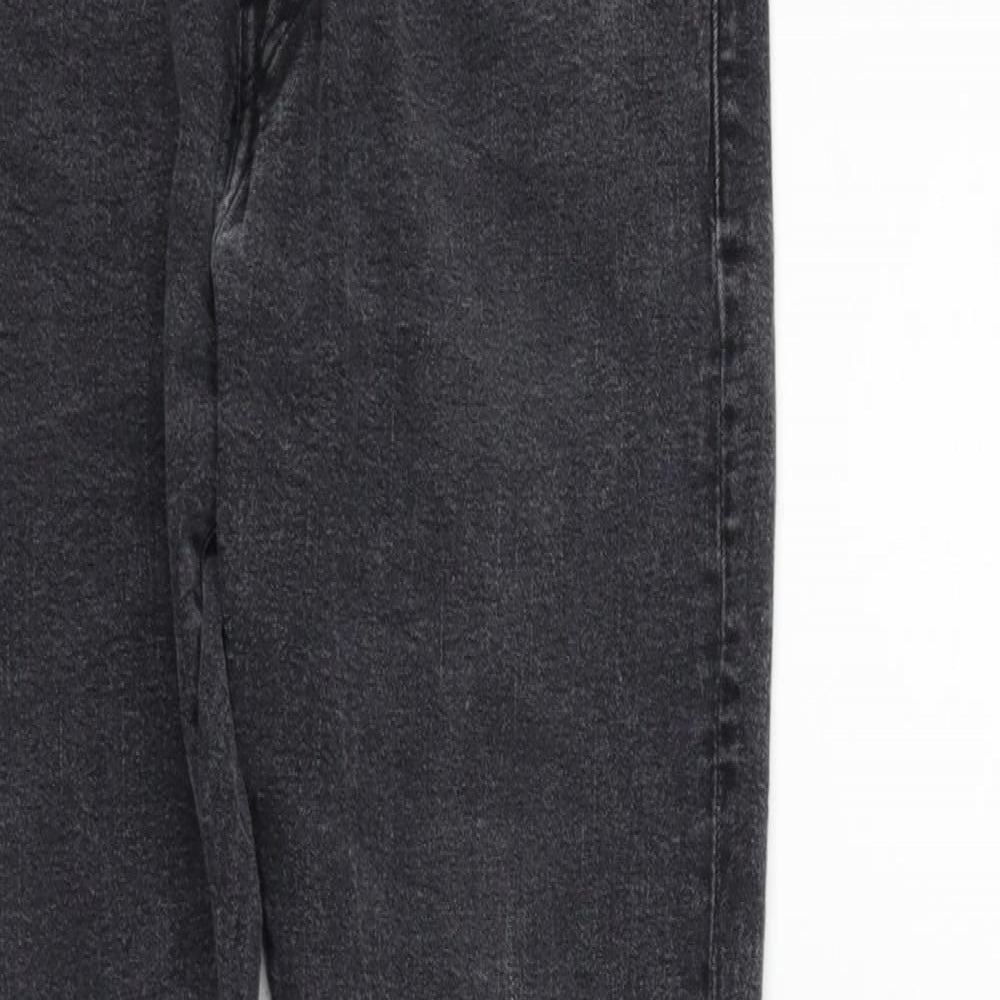 Womens UK Size 30 in H&M Regular Fit Straight Grey Jeans