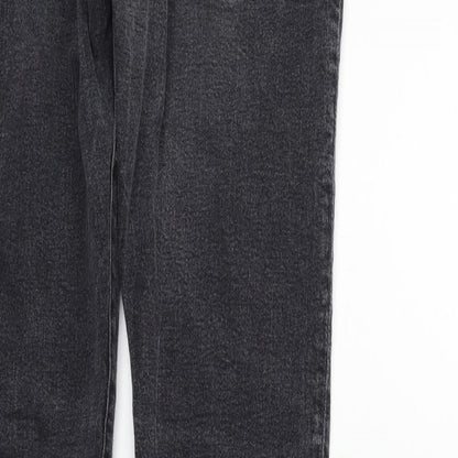 Womens UK Size 30 in H&M Regular Fit Straight Grey Jeans