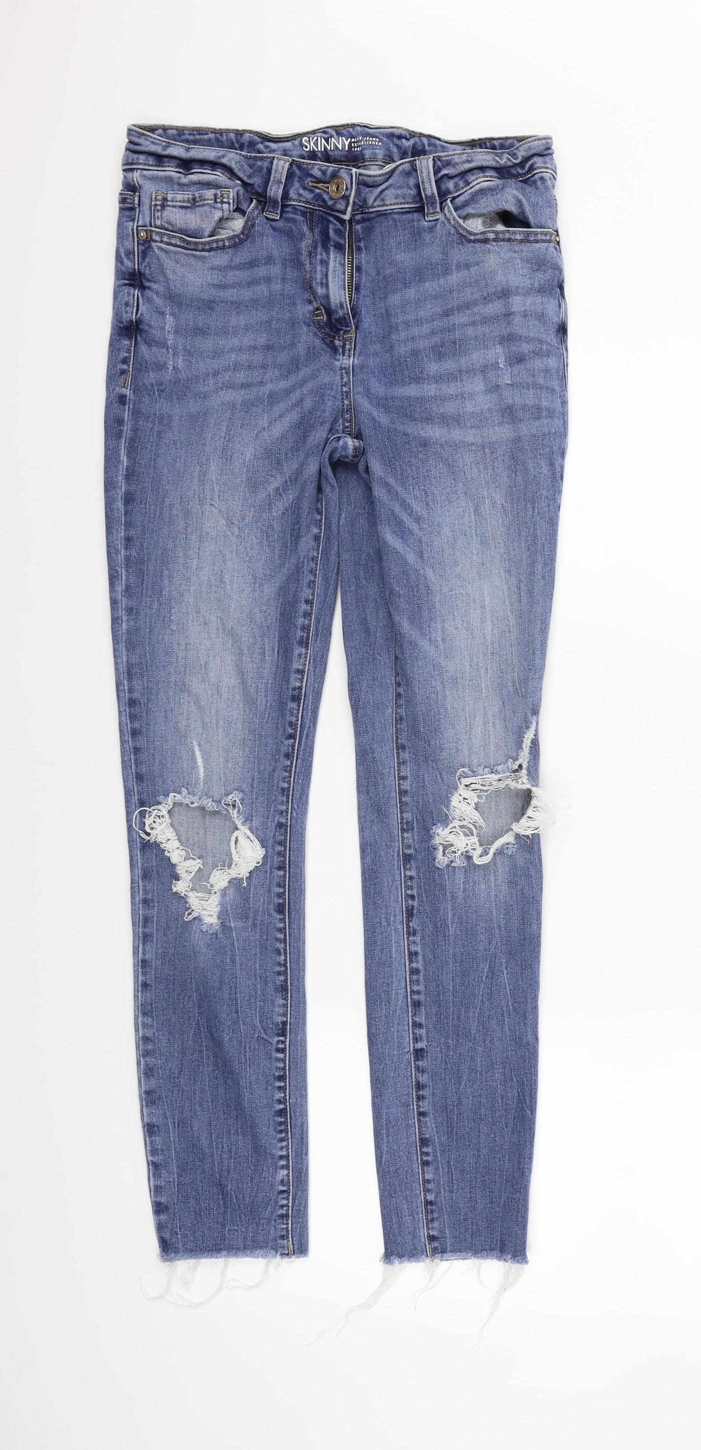 NEXT Womens Blue   Straight Jeans Size 10 L26 in