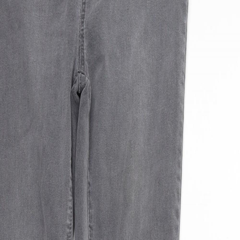 New Look Womens Grey Houndstooth  Skinny Jeans Size 10 L27 in