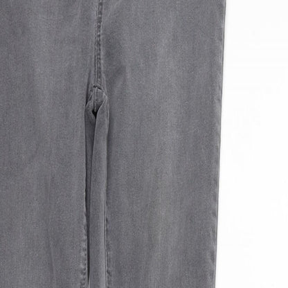 New Look Womens Grey Houndstooth  Skinny Jeans Size 10 L27 in