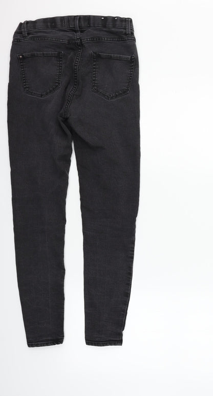 New Look Womens Grey   Straight Jeans Size 10 L27 in