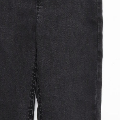 New Look Womens Grey   Straight Jeans Size 10 L27 in