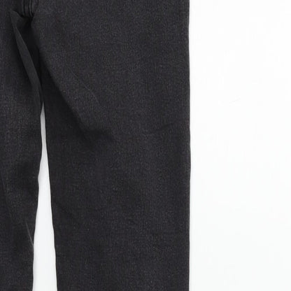 New Look Womens Grey   Straight Jeans Size 10 L27 in