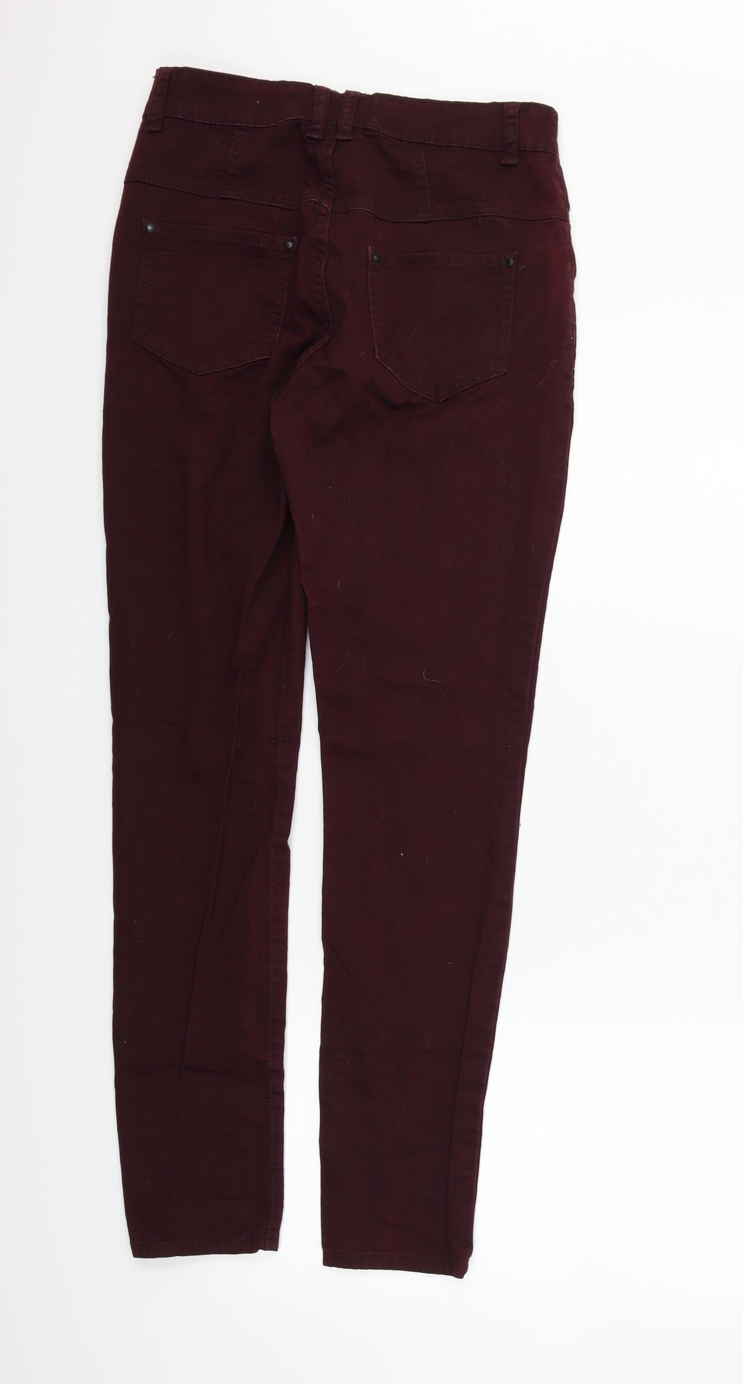 Womens UK Size 12 YESYES Regular Fit Skinny Red Jeans