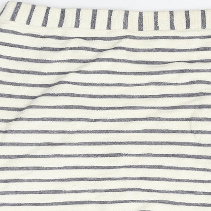 Bellfield Womens Beige Striped  Mini Skirt Size 12