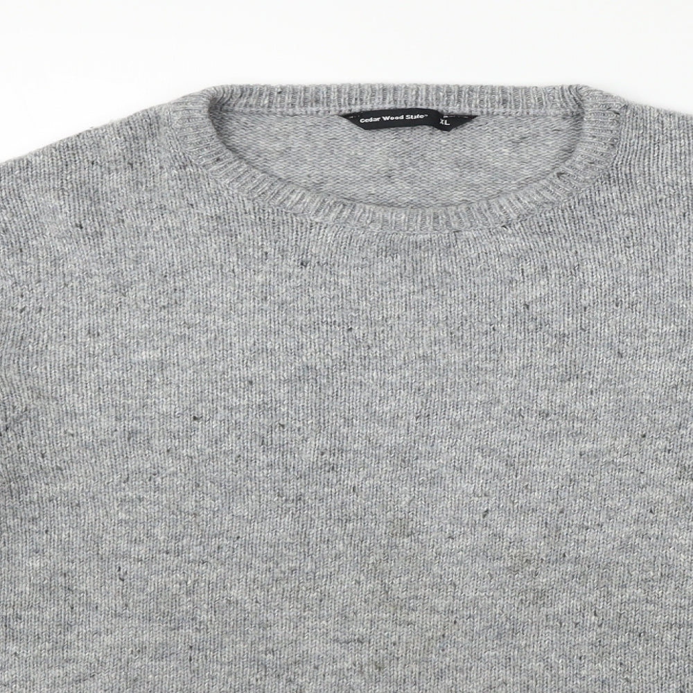 Cedar Wood State Mens Grey   Pullover Jumper Size XL